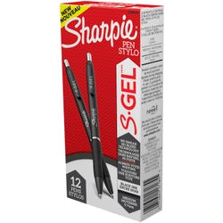 Image for Sharpie S-Gel Pens, Medium Point, 0.7 mm, Black Ink, Pack of 12 from School Specialty