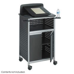 Image for Safco Multi-Purpose Lectern, 28-3/4 W x 22 D x 49-3/4 H in, Black/Silver from School Specialty