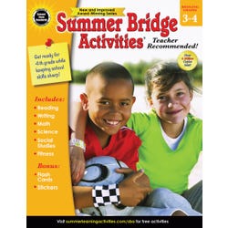 Image for Carson Dellosa Summer Bridge Activities Workbook, Grades 3 - 4 from School Specialty