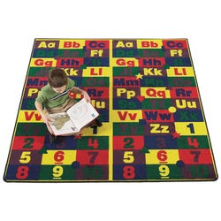 Image for Flagship Carpets ABC 123's Discovery Collection Carpet, 6 x 9 Feet, Rectangle from School Specialty
