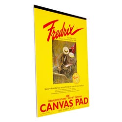 Image for Fredrix Genuine Primed Canvas Pads, 18 x 24 Inches, White, 10 Sheets from School Specialty