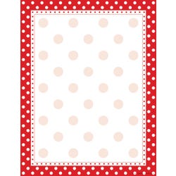 Image for Barker Creek Red/White Dots Computer Paper, 8-1/2 x 11 Inches, 50 Sheets from School Specialty