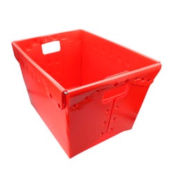 Flipside Plastic Storage Postal Tote, Red, Pack of 4, Item Number 2093668