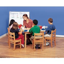 Image for Childcraft Wood Table, Laminate Top, Kidney-Shaped, 58 x 36 x 28 Inches from School Specialty