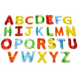 Image for Abilitations Alphabet Fidgets, Uppercase, Set of 38 from School Specialty