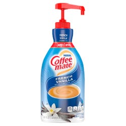 Image for Coffee mate Liquid Concentrated Coffee Creamer, French Vanilla Flavor, 1.58 Quart Pump Bottle from School Specialty