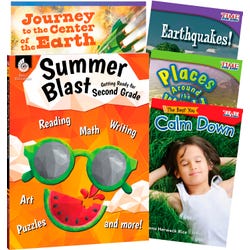 Teacher Created Materials Learn-at-Home Summer Reading Bundle, Grade 2, Set of 5 Item Number 2088886