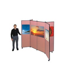 Image for Screenflex Portable Display Tower with Design or Excel Fabric, 6 Wing from School Specialty