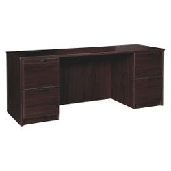 Image for Lorell Prominence Laminate Credenza, Double Pedestal, 72 x 24 x 29 Inches, Espresso from School Specialty