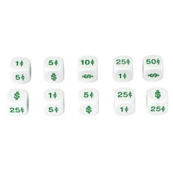 Image for Koplow Money Dice, Set of 10 from School Specialty