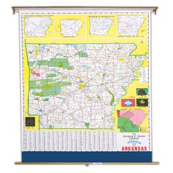 Image for Nystrom Arkansas Roller Map from School Specialty