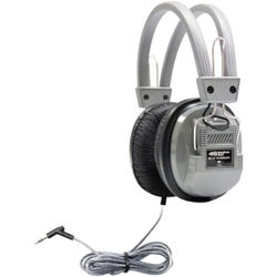 Image for HamiltonBuhl Deluxe Over-Ear Headphones with Volume Control, 3.5mm, Silver from School Specialty