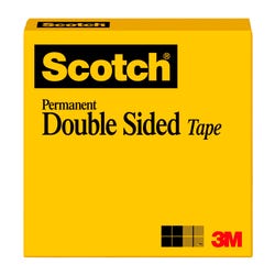 Image for Scotch Double Sided Photo-Safe Permanent Self-Adhesive Office Tape with 1 in Core, 1/2 x 900 in, Clear from School Specialty