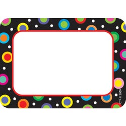 Image for Creative Teaching Press Dots on Black Name Tags, 3-1/2 x 2-1/2 Inches, Pack of 36 from School Specialty