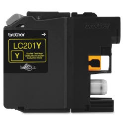 Image for Brother LC201Y Ink Cartridge, 260 Page Yield, Yellow from School Specialty
