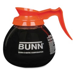 Image for Bunn-O-Matic Pour-O-Matic Decaf Decanter, 12 Cup, Clear/Orange from School Specialty