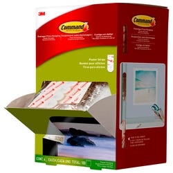 Image for Command Poster Adhesive Strip - 4 Strips Per Pack, Medium, Pack of 100 from School Specialty