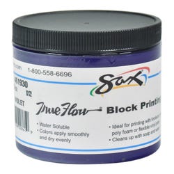 Image for Sax Water Soluble Block Printing Ink, 8 Ounce Jar, Violet from School Specialty