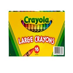 Image for Crayola Large Crayons in Storage Box, Set of 16 from School Specialty