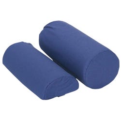 Image for Roll Pillow - Full Round, with removable navy blue cotton/poly cover, 10-3/4 x 4-3/4 Inches from School Specialty