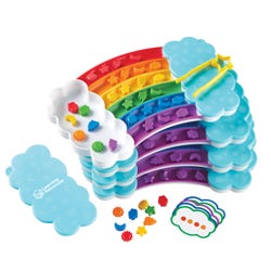 Image for Learning Resources Rainbow Sorting Trays Classroom Edition Set, 144 Pieces from School Specialty