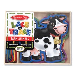 Image for Melissa & Doug Farm Animals Lace and Trace Panel from School Specialty