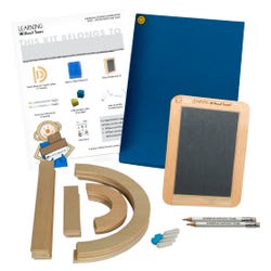 Learning without Tears Individual Student Manipulative Pack, Wood Pieces and Slate Chalkboard, Pack of 5, Item Number 2041050