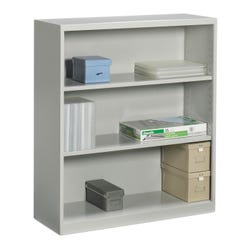 Image for Global Industries Metal Bookcase, 3 Shelves, 36 x 13 x 41 Inches from School Specialty