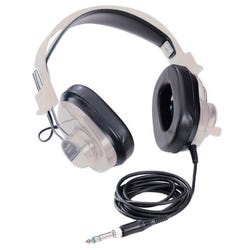 Image for Califone 2924AV-PS Deluxe Stereo Over-Ear Headphones, 3.5mm Plug with 1/4 Inch Adapter, Straight Cord, Beige, Each from School Specialty