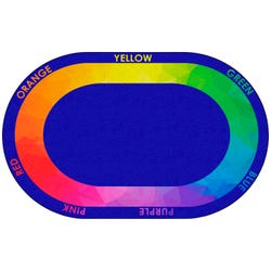 Image for Childcraft Color Wheel Carpet, 6 x 9 Feet, Oval from School Specialty