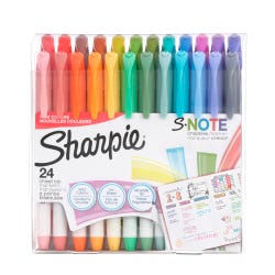 Image for Sharpie S-Note Creative Markers, Assorted Colors, Set of 24 from School Specialty