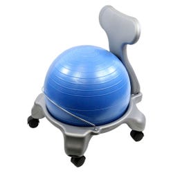 Image for CanDo Plastic Ball Chair with Child Back Size, 23 x 20 x 15 Inches from School Specialty