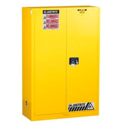 Image for Justrite Flammable Safety Storage Cabinet with Doors, 90 gal from School Specialty