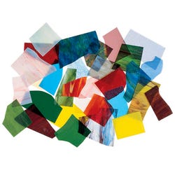 Image for Diamond Tech Stained Opalescent and Cathedral Glass Assortment, 30 Pounds from School Specialty