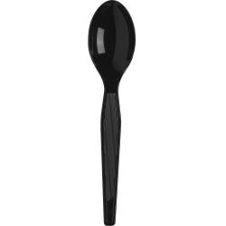 Image for Dixie Foods Durable Heavyweight Shatter Resistant Teaspoon, Plastic, Black, Pack of 1000 from School Specialty