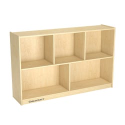 Image for Childcraft Storage Unit, 5 Compartments, 47-3/4 x 11-5/8 x 30 Inches from School Specialty