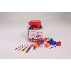 Childcraft Manipulative Jumbo Lacing Beads, Assorted Colors, Set of 58 Item Number 1435224