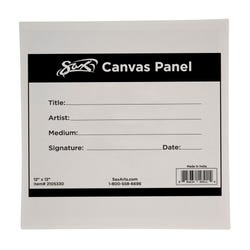 Image for Sax Genuine Canvas Panel, 12 x 12 Inches, White from School Specialty
