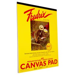 Image for Fredrix Genuine Primed Canvas Pads, 16 x 20 Inches, White, 10 Sheets from School Specialty