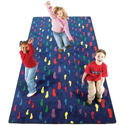 Image for Flagship Carpets Footprint Carpet, 6 Feet x 12 Feet from School Specialty