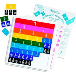 Image for Learning Resources Rainbow Fraction Plastic Tiles With Tray from School Specialty