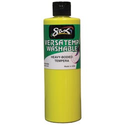Sax Washable Versatemp Heavy Bodied Tempera Paint, Primary Yellow, Pint Item Number 1592667