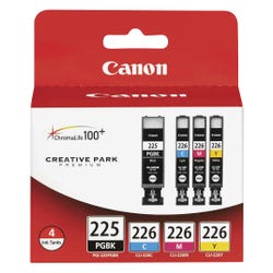 Image for Canon Ink Toner Cartridge, PGI225CLI226, Multi-Color, Set of 4 from School Specialty