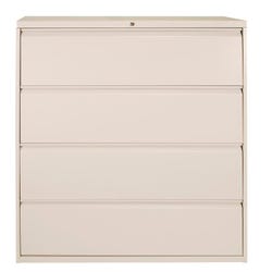 Image for Classroom Select Cabinet with Full Pull, 4 Drawers, 36 x 18 x 52 Inches, Light Gray from School Specialty
