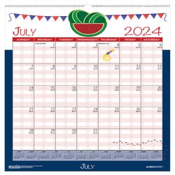 Image for House of Doolittle, Recycled, Seasonal Academic Wall Calendar, July 2024-June 2025, 12 x 16-½ Inches from School Specialty