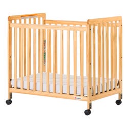 Image for Foundations SafetyCraft Fixed Side Slatted Panel Compact Crib, 39 x 26-1/4 x 39 Inches, Natural from School Specialty