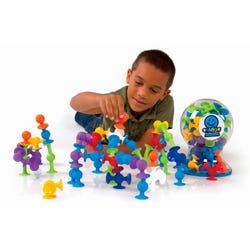 Image for Fat Brain Toys Squigz Deluxe Set, 50 Pieces from School Specialty