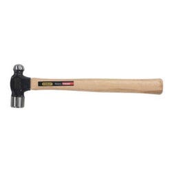 Image for Stanley Ball Pein Hammer, 8 Oz Head Weight 15-1/4 Inch OAL, Forged Steel/Hickory Handle, Black Head from School Specialty