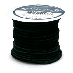 Image for Silver Creek Leather Suede Lacing, 1/8 in X 25 yd, Black from School Specialty