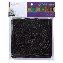 Image for Jack Richeson Kaleidoscope Rubbing Plate Set, 7 x 7 Inches, Set of 6 from School Specialty